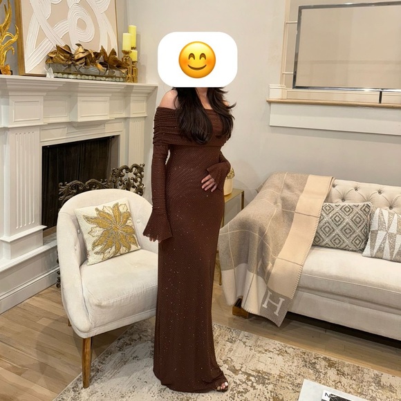 Meshki Marcel Off the Shoulder Long Sleeve Maxi Dresss - Picture 6 of 9